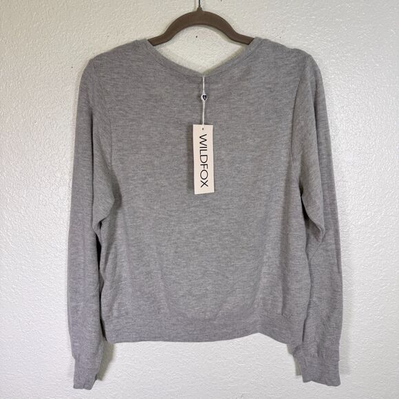 Wildfox Baggy Beach Jumper Women Small Mouth Tongue Sweater Soft Sweatshirt NEW - Picture 2 of 10